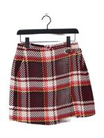 Karen Millen Women's Mini Skirt UK 12 Multi Cotton with Polyester, Other Mini