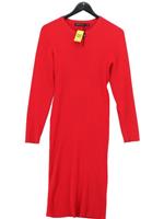 Karen Millen Bodycon Midi Dress XL in Red