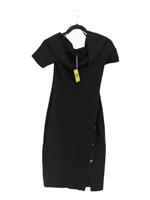 Karen Millen Bodycon Midi Dress UK10 in Black