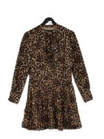 Karen Millen Skater Midi Dress UK10 in Brown