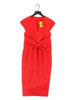 Karen Millen Bodycon Midi Dress UK8 in Red RRP &pound;249