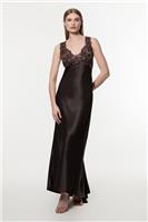 Karen Millen Slip Maxi Dress UK10 in Brown RRP &pound;299