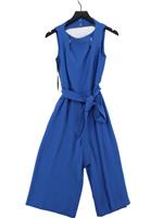 Karen Millen Women's Jumpsuit UK 12 Blue Acetate