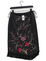 Karen Millen Women's Midi Skirt UK 12 Black Polyester with Elastane A-Line