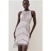 Karen Millen Mini Dress UK8 in Pink RRP &pound;169