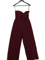 Karen Millen Women's Jumpsuit UK 10 Red Polyester