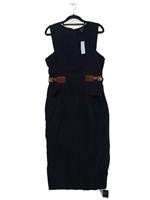 Karen Millen Bodycon Midi Dress UK10 in Blue RRP &pound;199