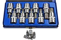 10pc 1/2'' Drive Male Torx Trx-Star BIT SOCKET SET T20-T70 55mm(L) US Pro