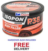 U-POL Davids Isopon P38 Easy Sand Car Body Filler Repairs Dents Scratch Repair