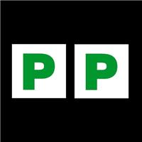 2x P Plate Stickers - DVLA Legal Size - Passed - Self Adhesive Sticker