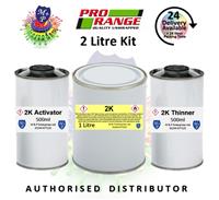 CAR PAINT 2K FORD FROZEN WHITE 2Litre KIT, 1L 2k Colour, 500ml Act,500ml Thinner
