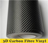3D CARBON FIBRE VINYL SIZE 300MM x 1520MM BLACK CAR WRAP (Air/Bubble Free)
