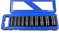 US PRO Deep Impact Socket Set 3/8'' Drive 10pc Long Reach Sockets 10-24 Thin Wal