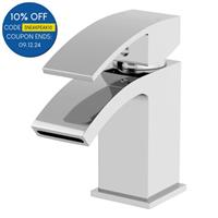 Modern Mini Mono Basin Sink Mixer Tap Curved Spout Lever Handle Cloakroom NDT