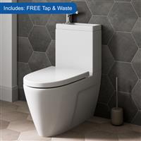 2 in 1 Close Coupled Toilet & Basin Combo Combination Unit with Sink on Top