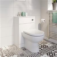 Back to Wall Toilet Unit Cistern Soft Close Seat 500mm BTW Bathroom WC White