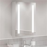 Bathroom Mirror Cabinet LED Lights Wall Mounted Mains Demister IP44 500 x 650mm