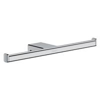 Hansgrohe AddStoris Bathroom Double Toilet Roll Holder Chrome Wall Mounted