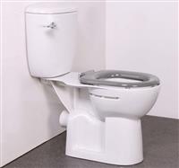 NymaPRO Comfort Raised Height Closed Coupled Toilet WC Bathroom Grey Doc M