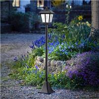 Solar Victorian Lamp Post Light Outdoor Traditional Garden Patio Pathway Lantern