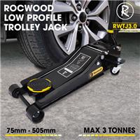 Trolley Jack 3 Ton Tonne Low Profile Hydraulic Floor Lifting Car Van Garage Tool