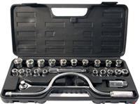 25PC 1/2" DRIVE METRIC SOCKET EXTENSION BAR SET BLOWCASE GARAGE CAR WORK TOOLS
