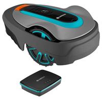 GARDENA Smart SILENO City 500 Robotic Lawnmower Set - Silver Grade