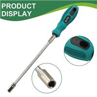 1* Hose Clamp Driver Flexible 7mm Metric Nut Driver Socket Steel Material Blue