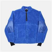 Rains Kofu Fleece Bomber Jacket / Size S / Short / Mens / Blue / Polyester - S Regular