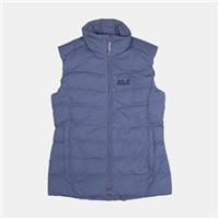 Jack Wolfskin Puffer Gilet / Size XS / Mid-Length / Womens / Blue / Polyester - XS Regular