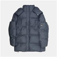 Rains Puffer Jacket Coat / Size XL / Mid-Length / Mens / Blue / Polyurethane
