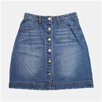 H&M Skirt / Size 10 / Short / Womens / Blue / Cotton - 10 Regular