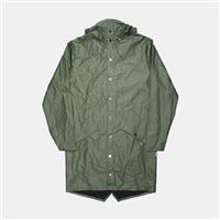 Rains Long Jacket / Size XS / Long / Mens / Green / Polyurethane - XS Regular