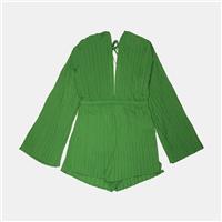 Pretty Little Thing Playsuit / Size 10 / Womens / Green / Polyester - 10 Regular