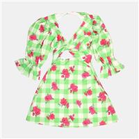 ASOS DESIGN Dress / Size 10 / Midi / Womens / Multicoloured / Polyester - 10 Regular