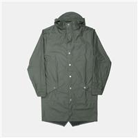 Rains Long Jacket / Size XS / Mid-Length / Mens / Green / Polyurethane - XS Regular