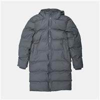 Rains Long Puffer Jacket / Size XS / Long / Womens / Grey / Polyurethane - XS Regular