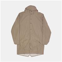 Rains Long Jacket / Size M / Mens / Beige / Polyester