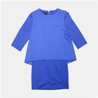 Ted Baker Dress / Size 8 / Knee Length / Womens / Blue / Polyester