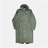 Rains Longer Jacket / Size M / Long / Mens / Green / Polyurethane - M Regular