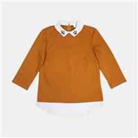 Vila Blouse / Size XS / Womens / Brown / Polyester