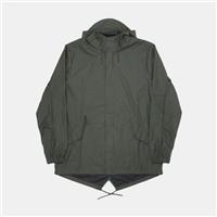 Rains Fishtail Jacket / Size M / Short / Mens / Green / Polyester - M Regular