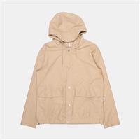 Rains Short Hooded Coat / Size XS / Mens / Beige / Polyester