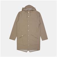 Rains Long Jacket / Size XS / Long / Mens / Beige / Polyurethane - XS Regular