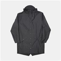 Rains Long Jacket / Size XS / Mid-Length / Mens / Black / Polyurethane - XS Regular