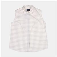 Burberry Golf Shirt / Size M / Womens / White / Cotton