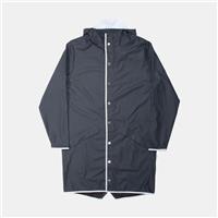 Rains Long Jacket / Size S / Long / Womens / Blue / Polyurethane - S Regular