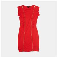 Ted Baker Dress / Size S / Knee Length / Womens / Red / Polyester - S Regular