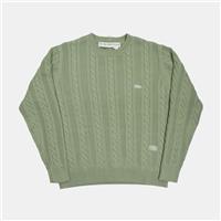 Abc. Cable Knit Jumper / Size XL / Mens / Green / Cotton - XL Regular