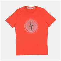 Stone Island T-Shirt / Size M / Mens / Red / Cotton